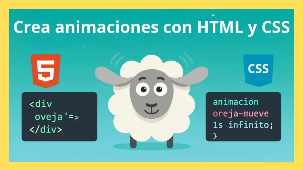 Animación oveja HTML CSS
